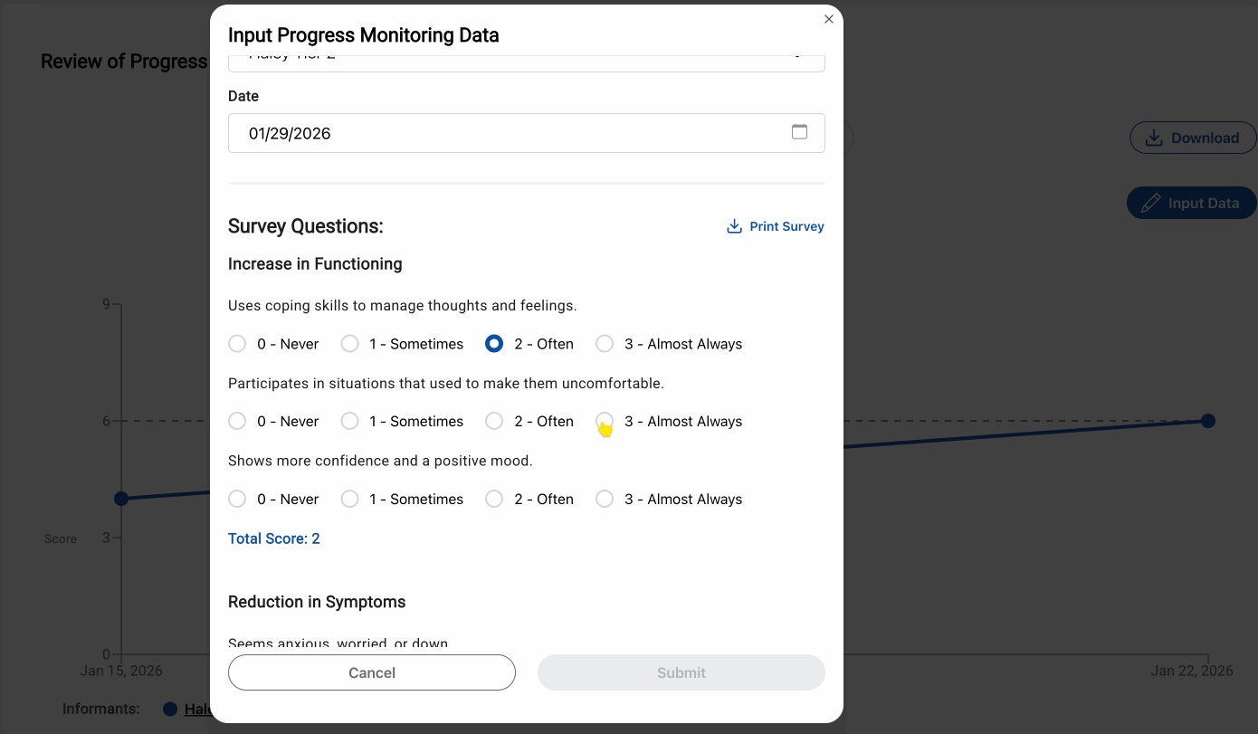 Progress Monitoring 2